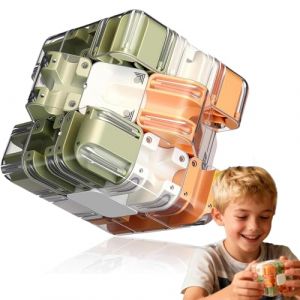 Cube Labyrinthe Bille 3D, 2025 Nouveau 3D Labyrinthe Puzzle Cube, Un Cadeau éDucatif IdéAl pour Adultes Et Adolescents (A) (LONGPONG, neuf)