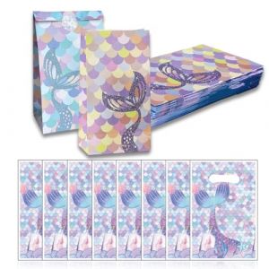QOWUXHZ 14 Pièces Sac Cadeau Anniversaire Et 10 Sachet Bonbons Anniversaire Sacs Cadeau En Papier Pochette Cadeau Sacs Cadeaux De Fête De Anniversaire Sachet Papier Pochette Bonbon Papier (QOW STORE, neuf)