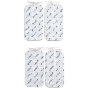 axion 4 électrodes rectangulaires 10x5 cm Electrostimulateurs TENS EMS avec Connexion Filaire de 2 mm | Patchs adhésifs (axion France, neuf)