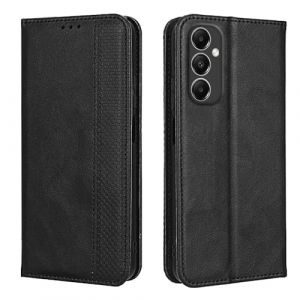 EASSGU Coque pour Samsung Galaxy A05s (6.7" inches), Etui Flip Folio en Cuir PU avec Interrupteur Magn&eacute;tique, [3 Fentes pour Cartes] [1 Portefeuille] Housse - Le Noir (EASSGU, neuf)