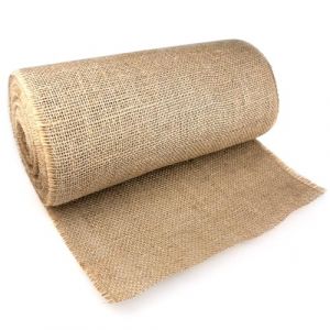 Nutabevr 30cmx10m Chemin de Table Toile de Jute, Vintage de Chemin de Lavable Table Jute, Chemin de Table Aspect Lin Naturel, Décorations de Table, pour Travaux Manuels, Mariage, fête, Festival (Timkatt Store, neuf)