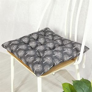 Morbuy Coussins de Jardin, Lot de 2 Impression Coussin Exterieur avec Liens, Epais Coussin Chaise Lin Galette de Chaise pour Intérieur Patio Coussin Chaise Exterieur (Gris,45x45cm) (Morbuy, neuf)