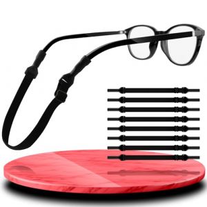 8 Pcs Cordon Lunettes High Elasticity, Sangle pour Lunettes de Sport Stable et Antid&eacute;rapant, Attache Lunette Enfant Confortable pour Divers Sports, Universel Cordon pour Lunettes Homme et Femme (Lilochi, neuf)