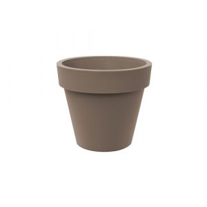 Tera Grand Pot en résine Standard One, Pot pour extérieur et intérieur, Technique de Rotation, Pots pour Plantes et Arbres, résistant aux UV, résistant au Gel, (capucino, 40 cm) (Tecnokit Space Garden & Brico, neuf)