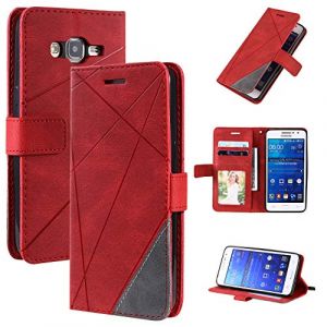 QiongniAN Coque pour Samsung Galaxy J2 Prime,Magn&eacute;tique Etui Housse pour Samsung SM-G530AZ Galaxy Grand Prime/SM-G530FZ SM-G531F SM-G531Y / SM-G532F/DS Galaxy J2 Prime+ &Eacute;tui T&eacute;l&eacute;phone Red (QiongniAn, neuf)