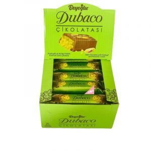 Bo&icirc;te de 24 sticks Chocolat Dubai &ndash; Fourr&eacute;s &agrave; la pistache &ndash; 35 g &ndash; Beyoglu Dubaco (Mes Gourmandises, neuf)
