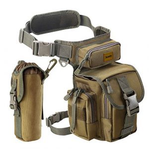 Jueachy Sac de Jambe Polyvalente - Sacoche de Cuisse P&ecirc;che Banane Molle Tactique Militaire, Sac Banane Multifonctionnel Imperm&eacute;able pour Ext&eacute;rieur Moto Voyage Chasse Randonn&eacute;e Escalade - Sac &agrave; Outils (Jueachy-EU, neuf)