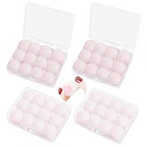 Bouchons d'Oreilles en Cire 24 Paires Boules Quies de Protection Auditive à la Cire Naturelle, Bouchons d'Oreille de Protection et de Réduction du Bruit pour Enfant Adulte Dormir (JUHKEMIGA, neuf)