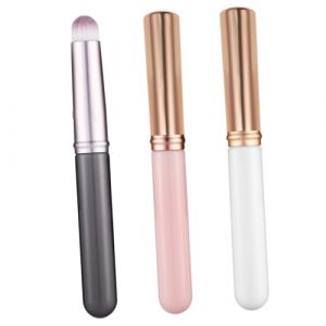 WRITWAA 3 Pièces Pinceau à Lèvres Pinceau Anti- Couverture Brosse à Lèvres Même Professionnel Poil Pinceau Correcteur Sous Les Yeux Applicateur De Maquillage Peau Fibre Artificielle (Saieli, neuf)