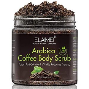 Gommage au café naturel avec gommage corporel au café biologique, meilleur traitement contre l'acné, la cellulite et les vergetures, thérapie de la veine d'araignée pour les varices et l'eczéma (YiHong Trade, neuf)