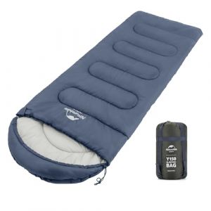 Naturehike Sac de Couchage Compact 3 Saisons,Confortable Surdimensionné 220x85cm adapté Adultes,Combiner dans Un Sac de Couchage 2 Personnes,Ultra léger Portable,avec Sac de Compression (Naturehike Europe Store, neuf)