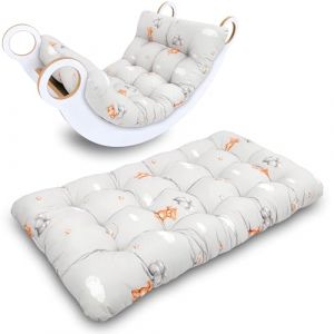 Matelas de sol enfant 60x120 cm - bébé coussin doux en coton pour arche d'escalade et jouet Montessori - tapis d'eveil bebe et pour coin lecture Oeko-Tex Ours en peluche (ASE Spółka Akcyjna, neuf)