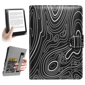HoYiXi Universel &Eacute;tui pour 6.8'',7" E-Book Reader Compatibilit&eacute; Pocketbook/Tolino/Sony/Kindle Paperwhite/Kobo Clara HD/Kobo Clara 2E,6-7 Pouce eReader Cover Case, Montagne Noire (Somei, neuf)