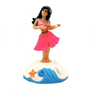 Moxeupon D&eacute;coration De Voiture pour Fille Hawa&iuml;enne, Hawa&iuml;enne Dansante en R&eacute;sine pour Tableau De Bord - Figurine D&eacute;corative pour Tableau De Bord (Facynde, neuf)