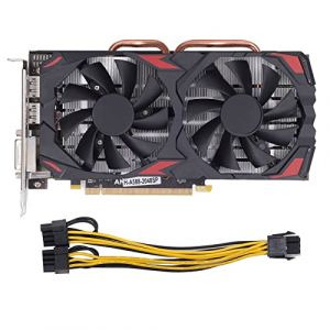 Vikye Carte Graphique de Jeu RX 580 8 Go DDR5 RAM 256BIT, Carte Graphique PC avec Emplacement PCI Express 3.0 16X, Double Ventilateur, Plug and Play (580 8G D5) (Zhaojou, neuf)