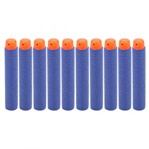 SPYMINNPOO Toys Eva Soft Shot 21 Sacs de 7,2 Cm Sucker/Hohle/Tête Ronde - Accessoires de Jouets D'enregistrement pour les Exercices Cibles (tête creuse) (meeqi, neuf)