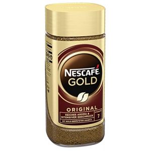 Nescafé Gold Original, café soluble en grains, café, 200 g, pour 100 tasses (Warenhaus Ebeling, neuf)