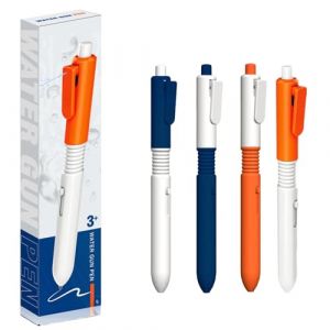 G&eacute;n&eacute;rique Stylo &Agrave; Eau Farceur, 4 Pi&egrave;ces Stylos Magiques Inscriptibles, 2 En 1 Stylo &Agrave; Bille Pistolet &Agrave;eau, Stylos Arroseur Amusant &Agrave;presser, Stylor&eacute;tractable Farceur Pour en fants (helasd, neuf)