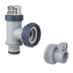 Valve &agrave; Piston de Piscine et Adaptateur de Tuyau de Type B Compatible avec Intex Les Pi&egrave;ces de Rechange de Piscine, Pi&egrave;ces de Valve d'arr&ecirc;t avec Rondelle pour Pompes de Filtre &agrave; Sable de Piscine (Jenniy, neuf)