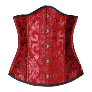 Bustiers et Corsets Femme 2024 Vintage Embroidered Chic et Elegant Corset Pirate Princesse Sexy Deguisement Grande Taille (L) (QinMM, neuf)