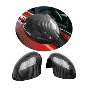 MINI Extérieur Miroir Décor, coques de rétroviseurs latéraux pour Mini Cooper One/S/JCW R55 R56 R57 R58 R59 R60 R61 (Carbone Motif, Série R Pliage manuel) (UVCANY-EU, neuf)