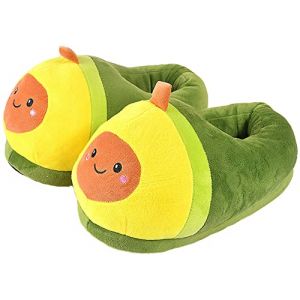 YELAN Chaussons cochon animaux femme homme hiver maison Pantoufles chaudes Peluche adulte Chaussures (Green, Adulte, Femme, 35, Numérique (intervalle), Système Taille Chaussures EU, 43, Moyen) (YELAN STORE, neuf)