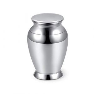 PiercingJak Mini Urne Fun&eacute;raire Cendres Personnalis&eacute;e Gravure pour Chien Chat Animal Urne Cin&eacute;raire Comm&eacute;morative Acier Inoxydable Contenant Souvenir Recipient Ouvrir Argent (#1) (KKCAT, neuf)