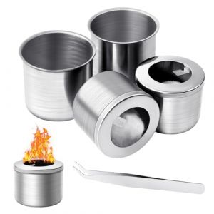 Set de brûleurs au bioéthanol, cheminée de table à l'éthanol, chambre de combustion en acier inoxydable, chambre de combustion au bioéthanol, brûleur à l'éthanol avec 2 laine en céramique pour (YOUFeng, neuf)