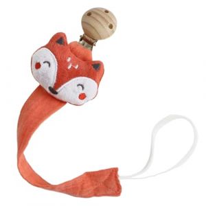 Attache Tetine Attache Sucette En Tissu Apaisant Pour B&eacute;b&eacute; Avec Adorable Poup&eacute;en De Dentition, Clips De T&eacute;tine Anti-perte Pour Sucette, Anneau 27x7x3 Cm (yueyhc, neuf)