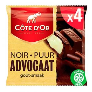 Barre de chocolat au lait de poule belge | C&ocirc;te d'Or | Go&ucirc;t de lait de poule fonc&eacute; 'Lawyer' 4 x 47,5g | Poids total 190 grammes (Pantry INTL, neuf)