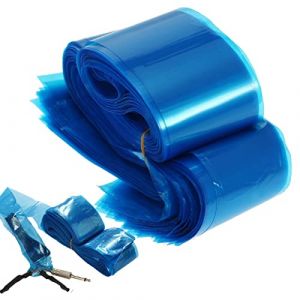 Manchon/couverture jetable de corde d'agrafe, sac de couverture de douille de sécurité d'hygiène en plastique de machine de tatouage bleue de 100 PCs (Liyishun, neuf)