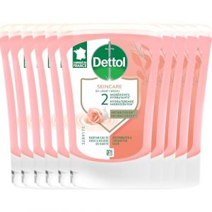 DETTOL Pack No Touch Recharges Savon Liquide - Parfum Eau de Rose & Beurre de Karité - 10 x 250ml (Pennguin-FR-Home, neuf)