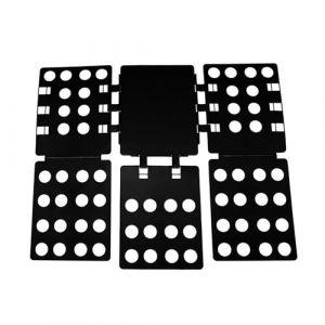 Planche à Plier Les Vêtements,Plastique Linge Plie Vetement Planche Pliage Facile Plieuse a Linge Facile et Rapide pour Les Enfants et Les Adultes de Plier des Vêtements de Différentes Tailles,Noir (ShiR Treasure, neuf)