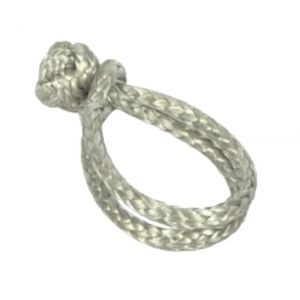 New Marine Manille de cordage D-2 en Dyneema, 6 mm, argent, charge de rupture de plus de 3000 kg (NewMarine, neuf)