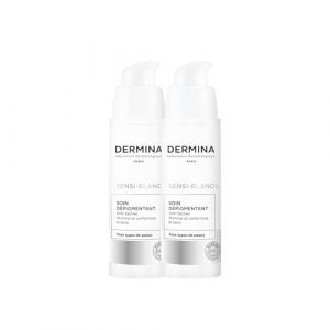 DERMINA Soin D&eacute;pigmentant (&Eacute;claircissante Anti-Taches, Vitamine C Acide Hyaluronique, Extrait de R&eacute;glisse et Niacinamide - Pour Peau Terne, Fat - 2 PCS (LABORATOIRE SAEVE, neuf)