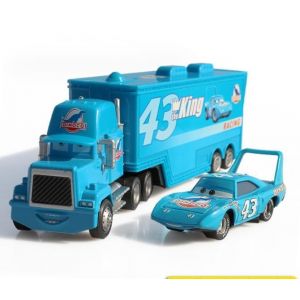 Newhope 2 Toy Story Racer MC-Queen Set Cars Kids Creative Birthday Party Toy Cars (43 Voitures de Course + Camion Porte - conteneurs) (ZHWMQSM45, neuf)