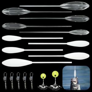 Annyswit 17 Pcs Bombette Peche Truite Set, Flotteur Peche Truite Set avec 5 &Eacute;merillons P&ecirc;che & 20 Stop Float Peche, 6-20g Flottante & Semi-Plongeante, Bouchon Peche Truite pour Shallow & Bottom Fish (nianliang, neuf)