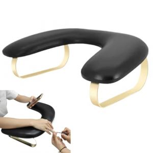 Kixolazr Repose-bras pour Nail Tech,Repose-bras pour Nails Tech | Repose-bras pour ongles en forme de U, repose-main de manucure, coussin en cuir PU,Repose-bras de bureau à ongles, oreiller amovible (unerkde, neuf)