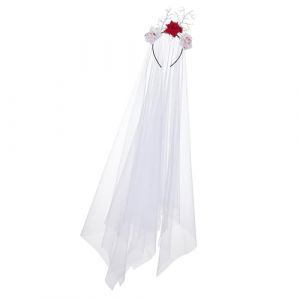 Asukohu Serre-t&ecirc;te pour Halloween, s&eacute;rie fonc&eacute;e, fleur, serre-t&ecirc;te punk, t&ecirc;te de mort, d&eacute;coration de cheveux, f&ecirc;te de vacances, bandeau d'Halloween (LINLINOK, neuf)