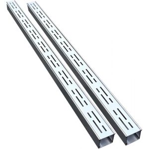 AVLLSO Grille Caniveau Canalisation de Drainage pour All&eacute;e (Lot 2-20) - Goutti&egrave;re 100cm avec Grille INOX | Syst&egrave;me Ext&eacute;rieur Jardin/Terrasse​(2 Pack,100x5x5cm/39.4x2x2in) (Mei Ma-DE Sao Wo cplm, neuf)