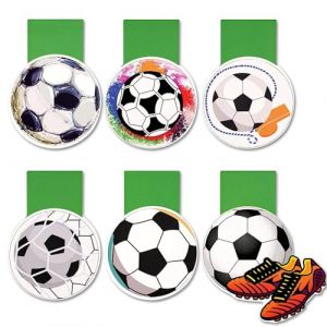 6 Pi&egrave;ces Marque-Pages Magn&eacute;tiques,Marque Page Magn&eacute;tique Signet Football Cadeau,Signets Magn&eacute;tiques,Marque-page magn&eacute;tique pour enfants,cadeaux pour gar&ccedil;ons,amateurs de livres,fans de football (MEIQIONGSHAO LIMITED, neuf)