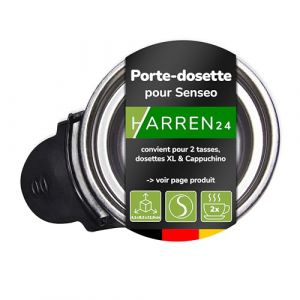 Harren24 Porte-dosette CP1243/01 pour 2 tasses compatible avec la machine à café à dosettes Philips Senseo Select CSA230, CSA240, CSA250, Porte-dosette de remplacement, Support de Dosette (was_will_man_mehr, neuf)