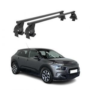 Barres Transversales Menabo Compatible avec Citroen C4 Cactus II 2018-2024 Noir (Autopieces-online, neuf)