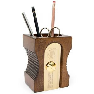 Suck UK Porte-stylo | Rangement de Bureau en Bois & Taille-crayon | Accessoires de Bureau | Organisateur de Fournitures de Papeterie | Porte-crayon & Porte-stylo | Cadeaux de Bureau Décoratifs | Foncé (Good Superstore, neuf)