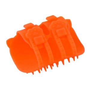 Brosse de massage d'angle pour chat, griffoir d'angle pour chat | Peigne à gratter d'angle mural - Jouet interactif pour chat à sangle réglable en silicone souple pour chiens et chiots (Akekj, neuf)