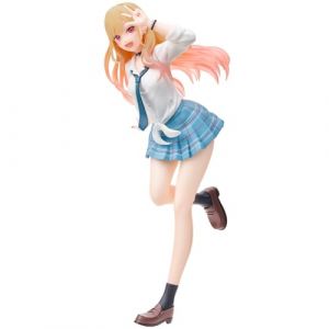 Noowye Kitagawa Marin Action Figur Anime Fille Statue Kitagawa Marin Robe Uniforme Style Figurine Pose Debout Mod&egrave;le Sculpture en PVC D&eacute;coration de Bureau 18CM (noowye, neuf)