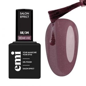EMI Salon Effect Velvet Brown gel polish sans HEMA couleur longue durée utilisation à domicile lampe UV/LED/CCFL 9 ml (EMI Beauty, neuf)