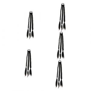 HAPINARY 5 Pièces tresse de boxeur hair charms hair toppers extension de queue de cheval tressée synthétique extension de queue de cheval synthétique rallonge de queue de cheval (Gan Gardner, neuf)