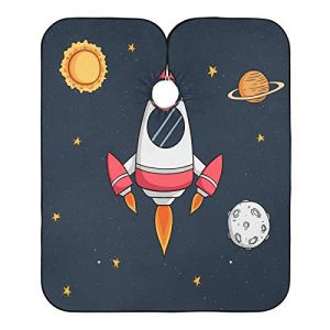 Fusée Spatiale Volante Blouse Coiffeur Imperméable Peignoir Coiffure Anti-Taches Robe De Coiffure Pour Salon Instituts De Beauté Barber 140X168Cm (guangzhouhongchenmaoyishanghanggerenduzi, neuf)