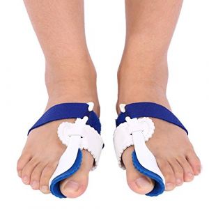 Correcteur d'oignon, 2 paires de gros orteil protecteur d'orteil entretoises d'alignement lisseur, hallux valgus Nuit attelle Pads de soulagement de la douleur des pieds (WYANG188, neuf)